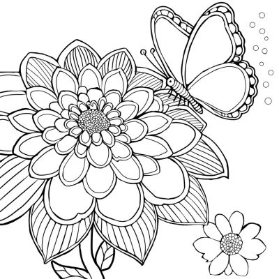 Coloriage fleur à imprimer gratuit